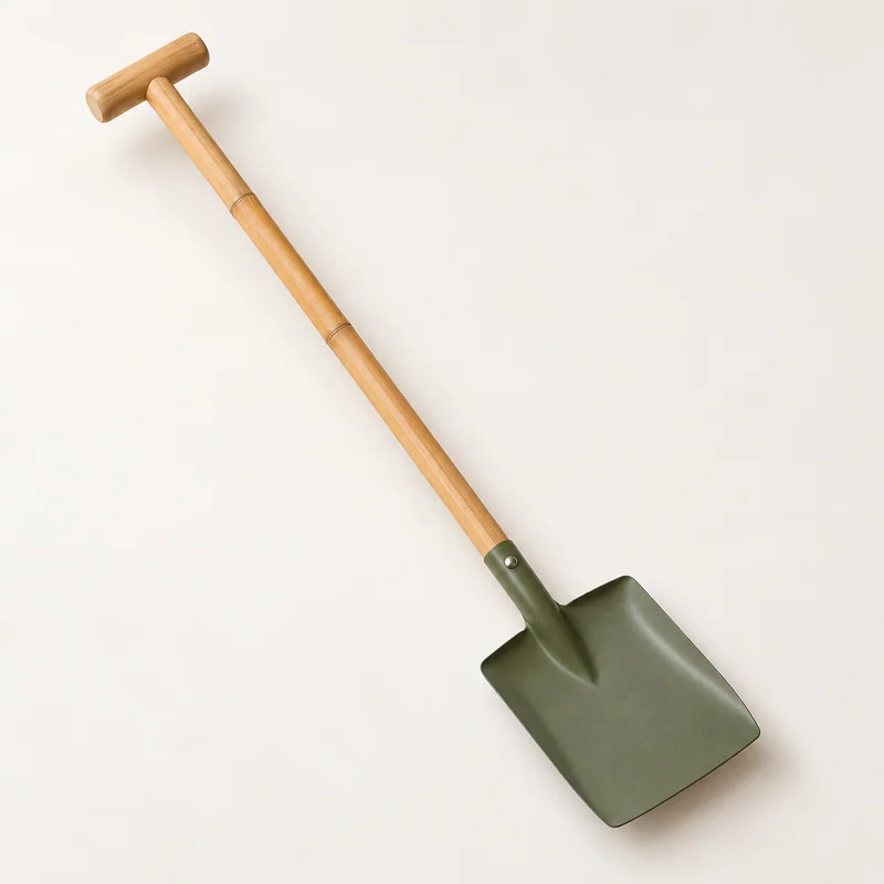 AI-generated unbranded gardening-tool concept; not the actual Hape Garden Spade